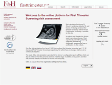 Tablet Screenshot of firsttrimester.net
